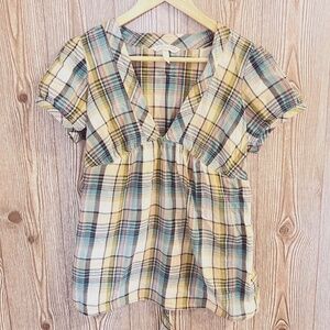 Aeropostale Empire Waist Plaid Vintage Y2K Shirt Size L